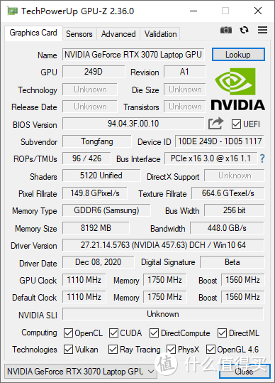 140W全能释放 RTX3070机械革命钛钽Plus游戏本