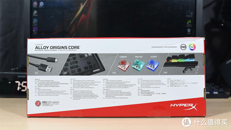 手感拿捏的到位-Hyperx Origins起源RGB游戏机械键盘