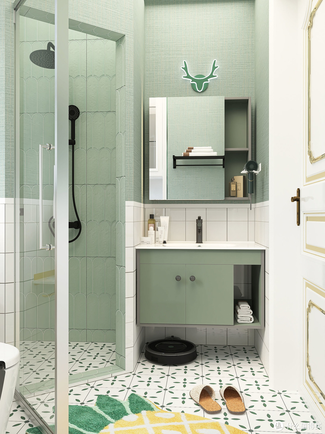 自带滤镜的浴室风格，如厕沐浴收纳样样齐！