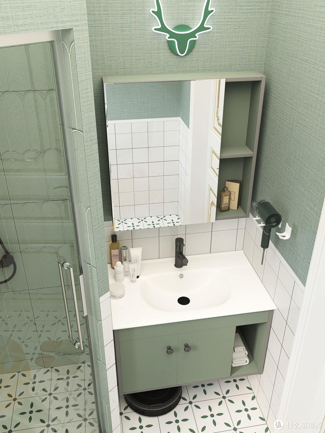 自带滤镜的浴室风格，如厕沐浴收纳样样齐！