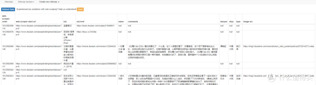 “零代码”写爬虫下载自己全部的豆瓣影评