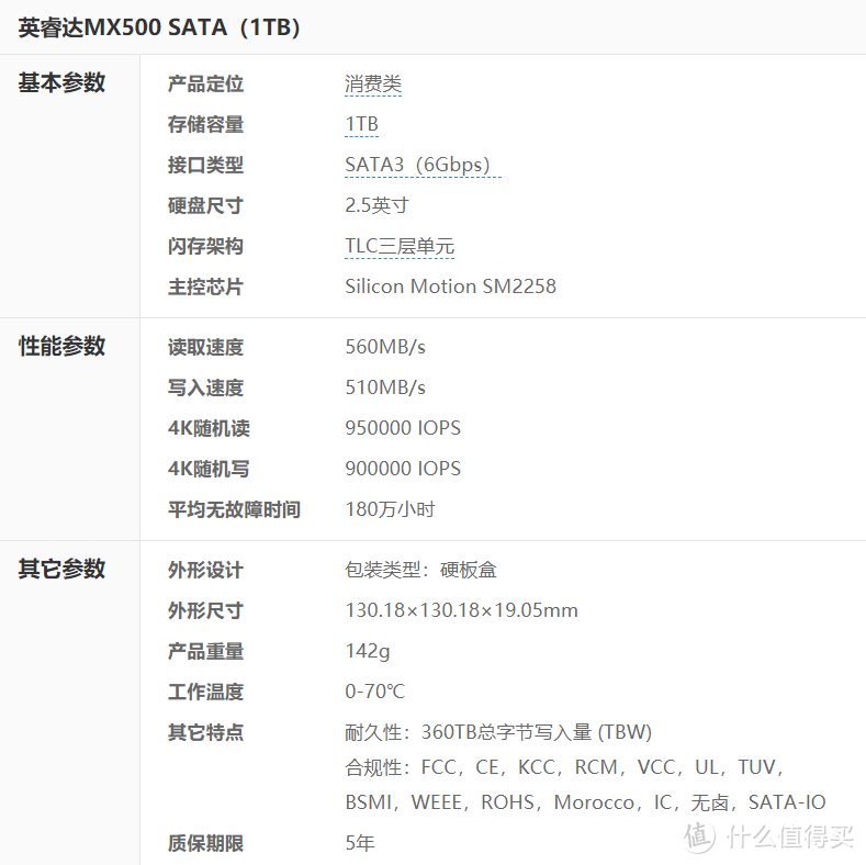 聊一款性价比出色的SATA固态硬盘——英睿达MX500 1TB上手简评