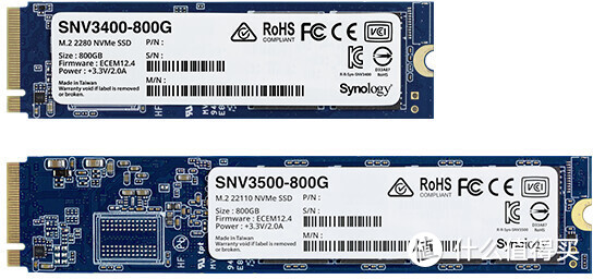 Synology群晖 发布800GB SNV3400和SNV3500 SSD以及2.5万兆网卡