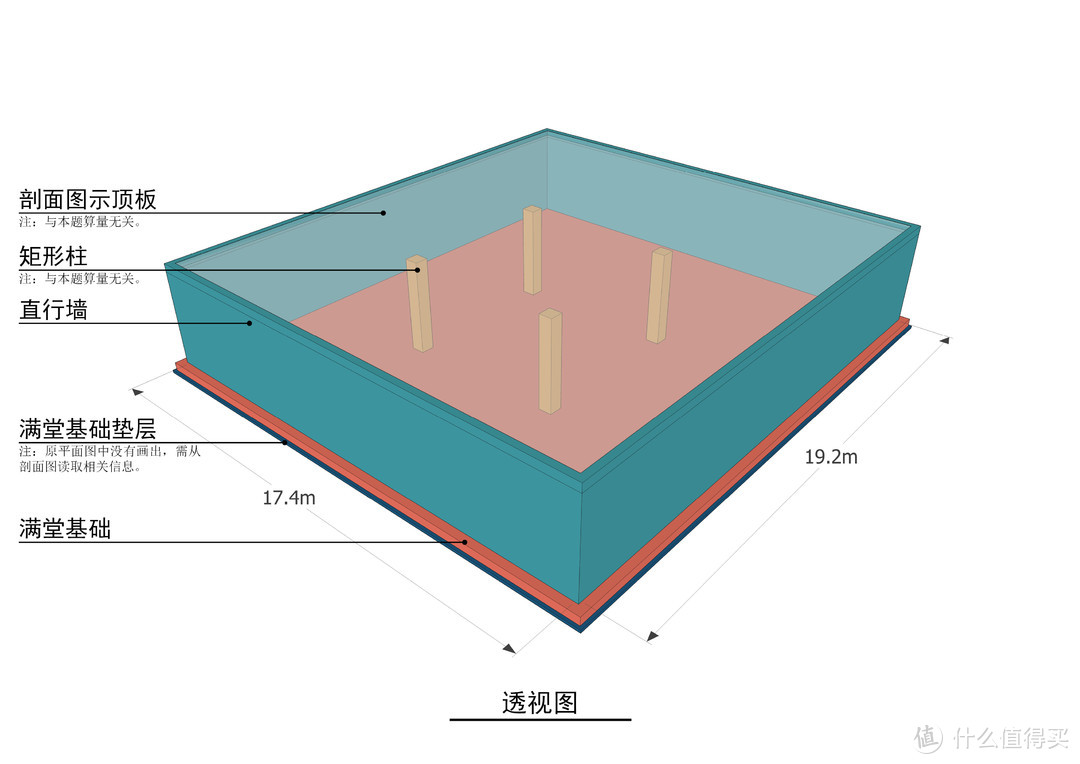 【一级造价】造价案例教材第三章案例九（土建算量图纸3D模型）