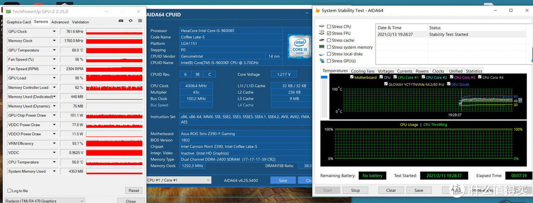 i5超频5.2GHz，用360水冷九州风神水元素360 ARGB压得住吗？