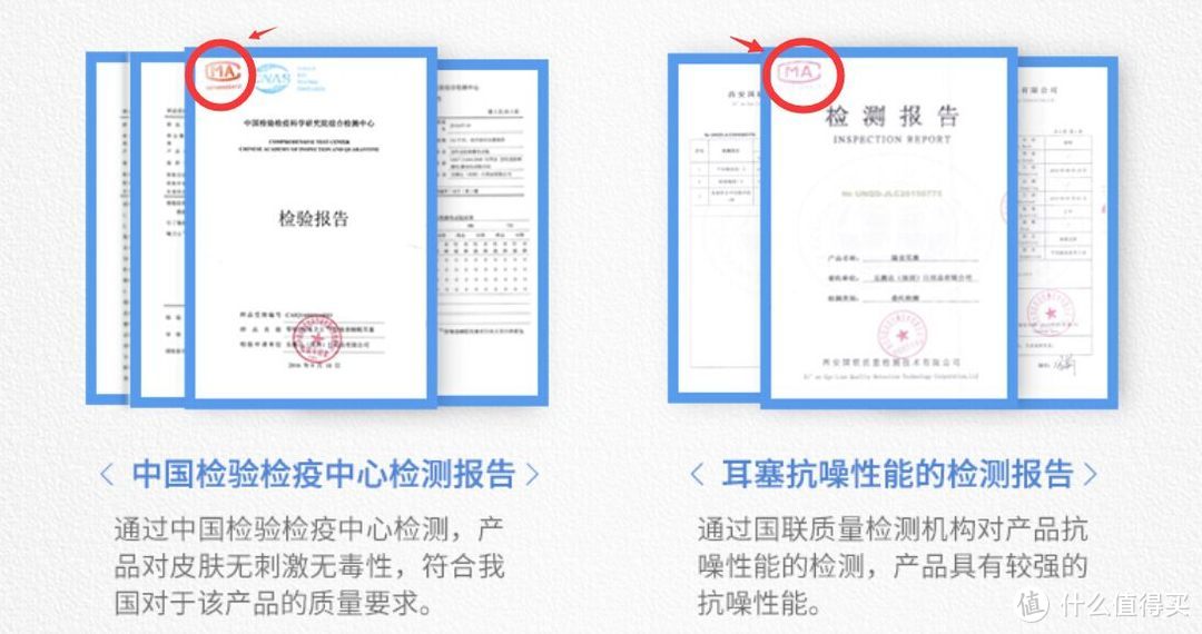 红圈中的CMA是中国计量认证的简称，是政府计量部门对检测机构检测能力一种评价和认可。这类检测机构（产品质量检测监督机构和各类实验室）具有很强的社会公信力，在取得了中国计量认证合格资质后，国家就允许其在检验报告上使用CMA标记，此种报告就具备了法律效力，可以用于产品质量评价以及司法鉴定