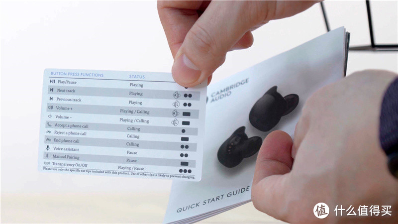 随机附赠一张触控功能介绍卡，可以随手放在口袋中，不记得怎么操作就可以拿来查看