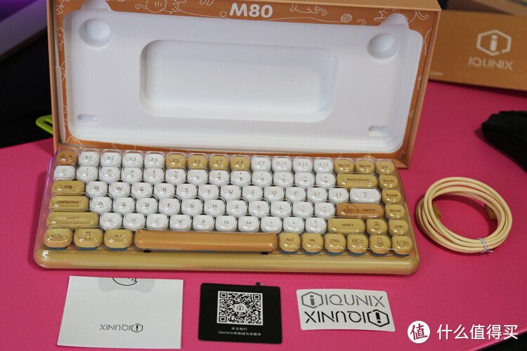 可盐可甜，可萌可御：铝厂iQunix M80猫咪 蓝牙无线机械键盘开箱