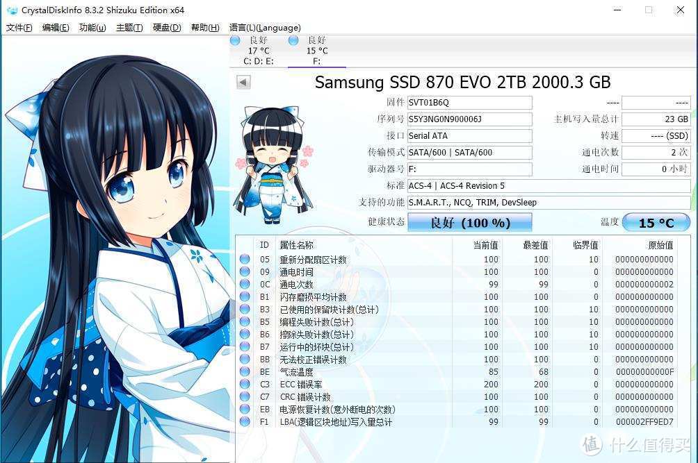 最强消费级SATA固态硬盘，三星870 EVO 2TB装机实测