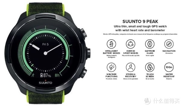 松拓Suunto 9 Peak 运动手表通过FCC认证，心率监测、双星定位_智能手表