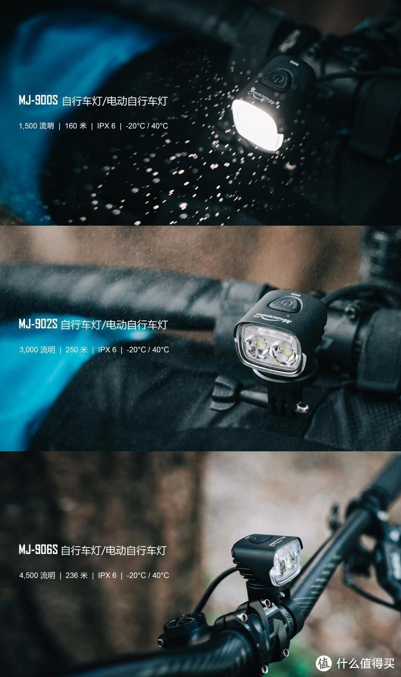 分体设计使用更方便：迈极炫MJ-900S自行车前灯评测