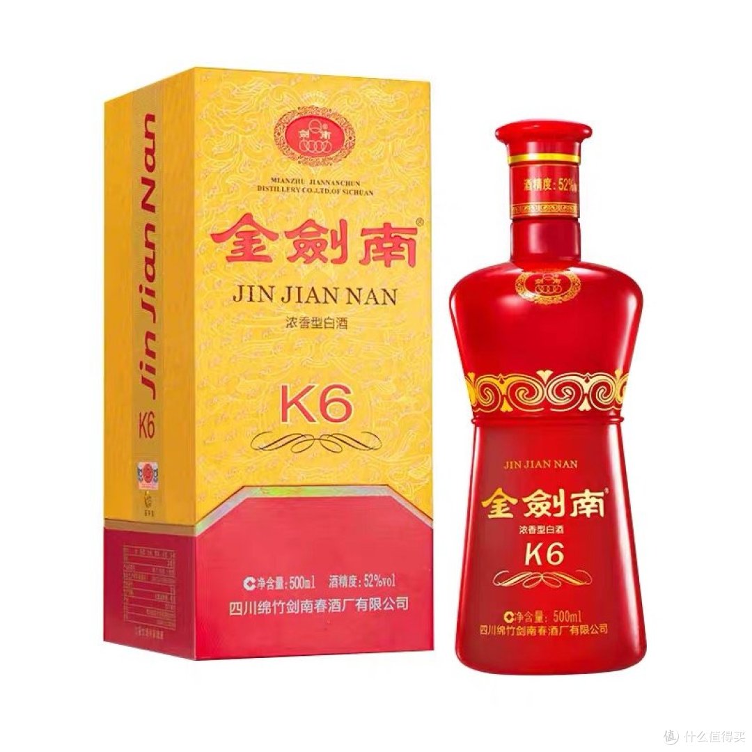 500ml52°参考价:180元三,金剑南泸州老窖 六年窖头曲 52%vol 浓香型