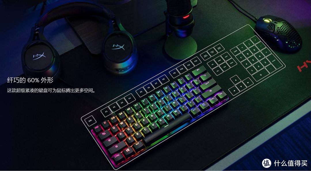 小配列也有炫彩RGB光效——HyperX Alloy Origins 60机械键盘体验