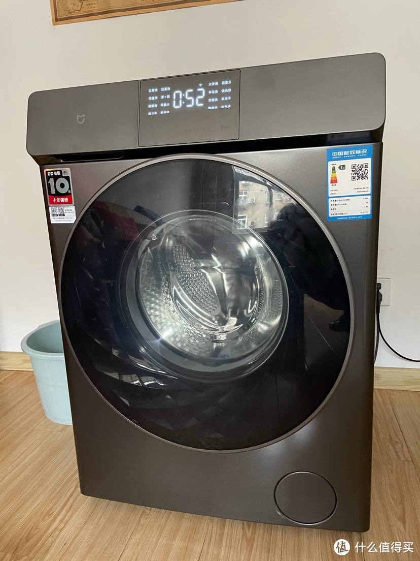 终于换了个带烘干的洗衣机，小米10kg滚筒洗烘一体机简单体验