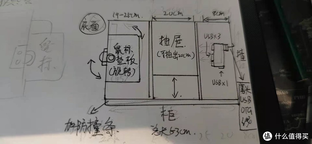 桌底面空间规划