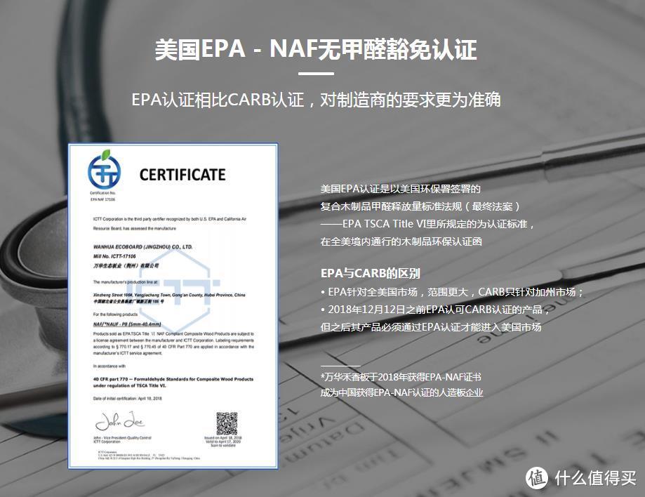 这是万华的EPA-NAF认证，很多品牌都得到了这个认证。