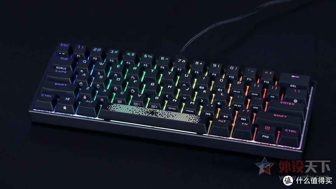 首款60%键盘！美商海盗船K65 RGB Mini游戏机械键盘首发评测