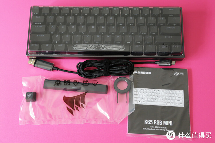 海盗船也Mini：K65 RGB mini 60% 61键机械键盘开箱体验