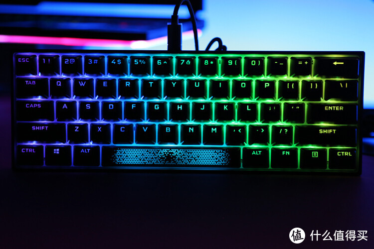 海盗船也Mini：K65 RGB mini 60% 61键机械键盘开箱体验