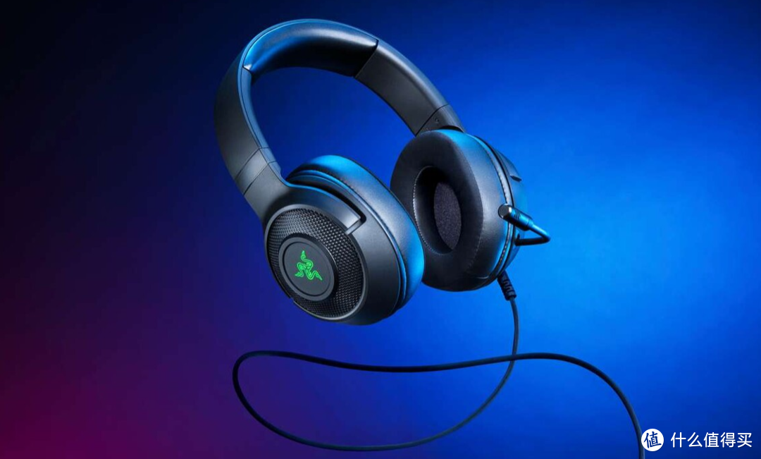 雷蛇发布海妖Kraken V3 X耳机：40mm Triforce单元、支持THX Spatial Audio认证