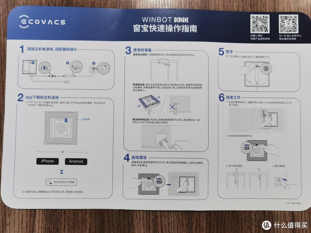 快速操作指南一张，其实没上面要操作的。就注意下喷清洗剂的时候别搞到电机就好了。