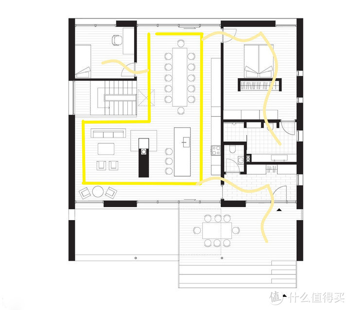 这个家 藏着一条很实用的 洄游动线 装修主材 什么值得买