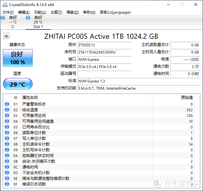 致钛PC005 Active 1TB固态硬盘评测