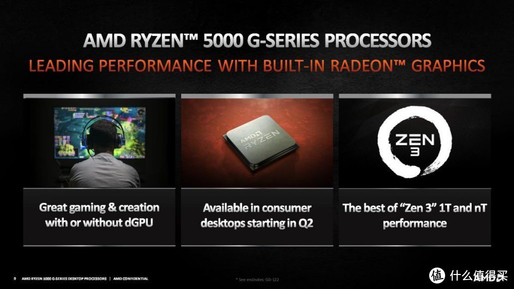 AMD发布新Ryzen 5000G APU处理器，升级Zen3架构、单核性能提升