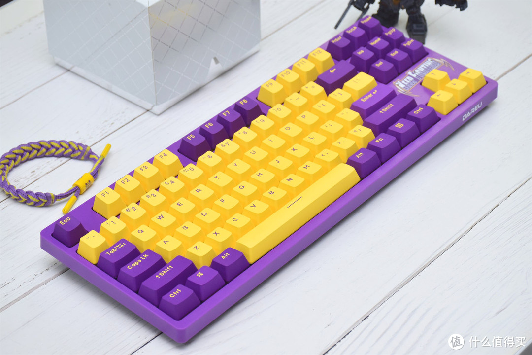 为打造主题，这品牌居然玩起了客制化，达尔优A87紫金轴机械键盘分享