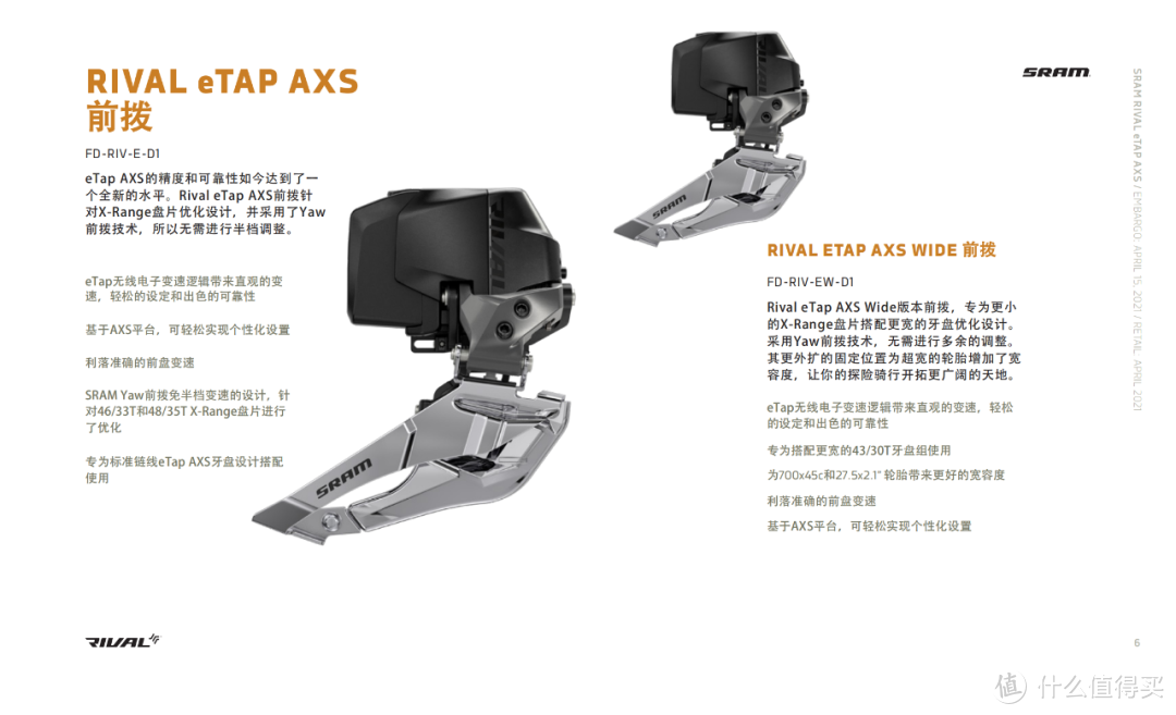 SRAM发布第三级别无线电变套件Rival AXS 全面拥抱碟刹