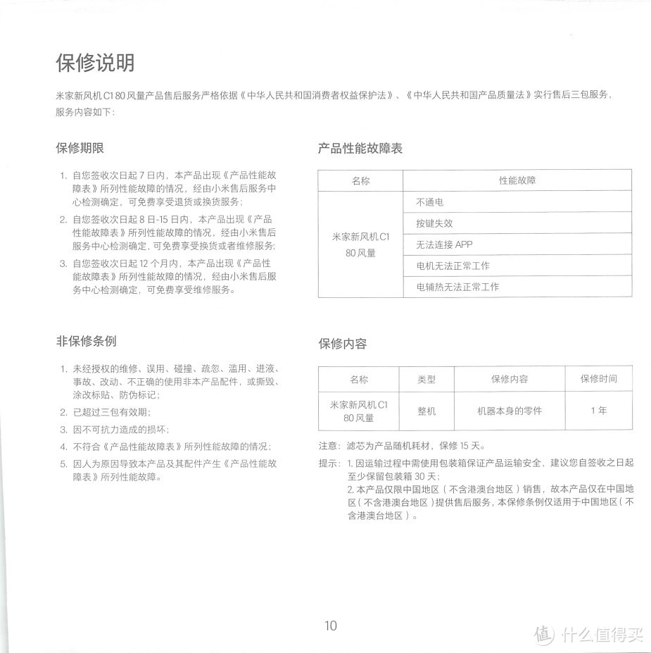 小米新风80空气净化器（含说明书）米家 新风系统新风机C1 家用除甲醛