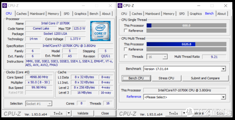 酷睿从COMET LAKE-S到ROCKET LAKE提升有多大？CPU对比实测