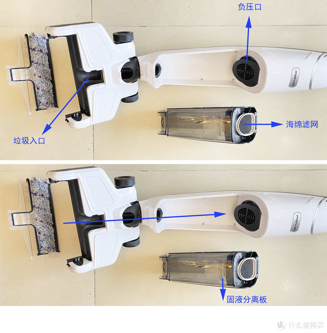 MOVA无线自清洁洗地机Rolla5：吸尘/拖地/洗地/紫外消毒一次完成，家居清洁小能手