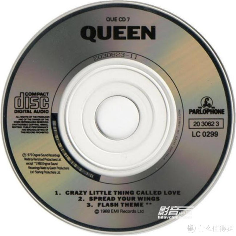 QUEEN（皇后乐队）“Crazy Little ThingCalled Love” Mini CD Single专辑，整张碟存储三首音乐