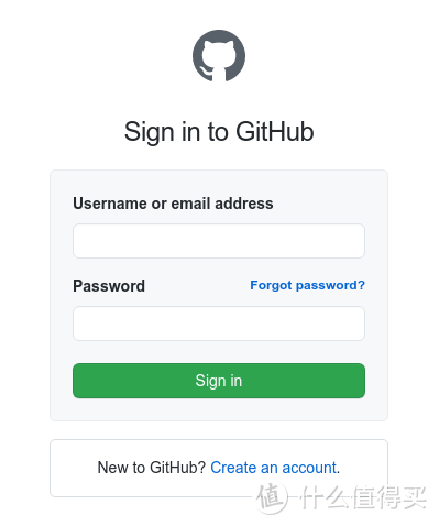 在浏览器中登录到GitHub