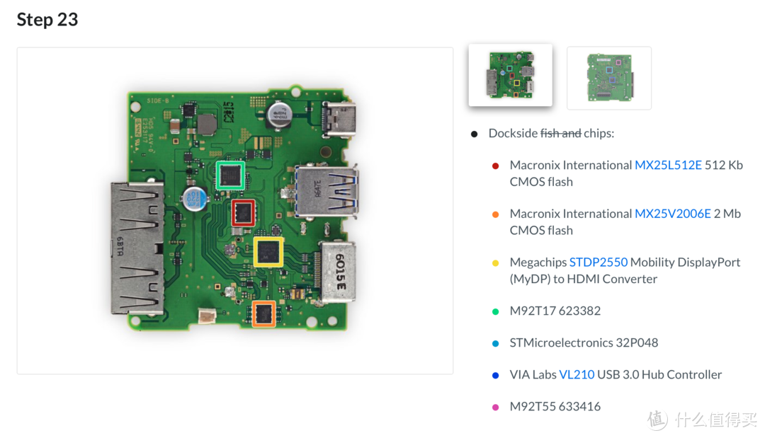 正版主板的芯片组，来源：ifixit[1]