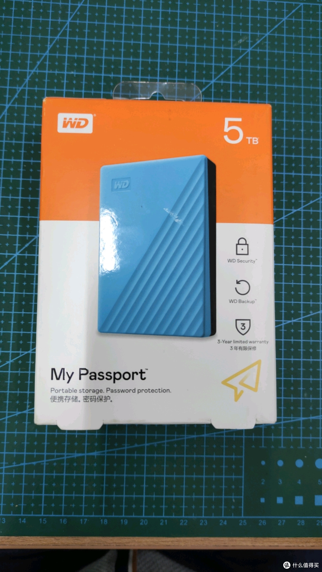 西数移动硬盘mypassport5t简单开箱