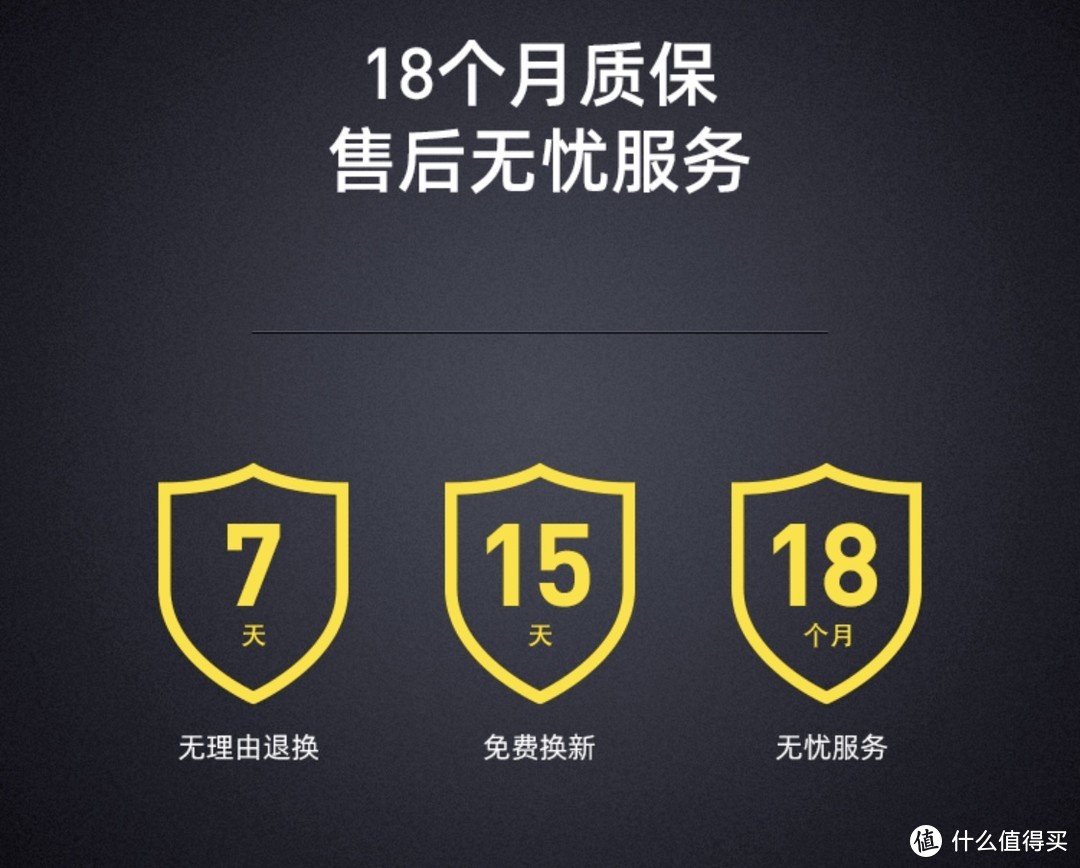 高于行业的18个月保修