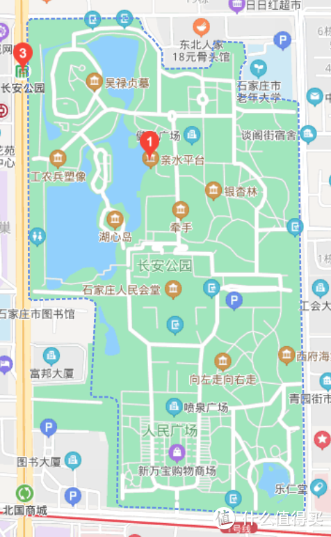 长安公园的地图