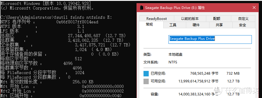 同样也是512E的盘，下面格式化成4KN，标准盘当然是不用担心失败了