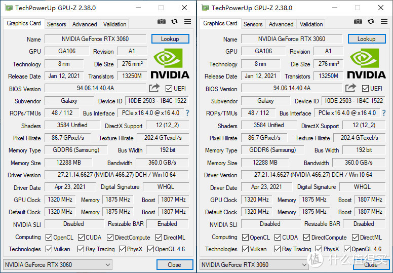 Resizable BAR性能提升的使用小教程，附RTX 3060多款游戏测试对比