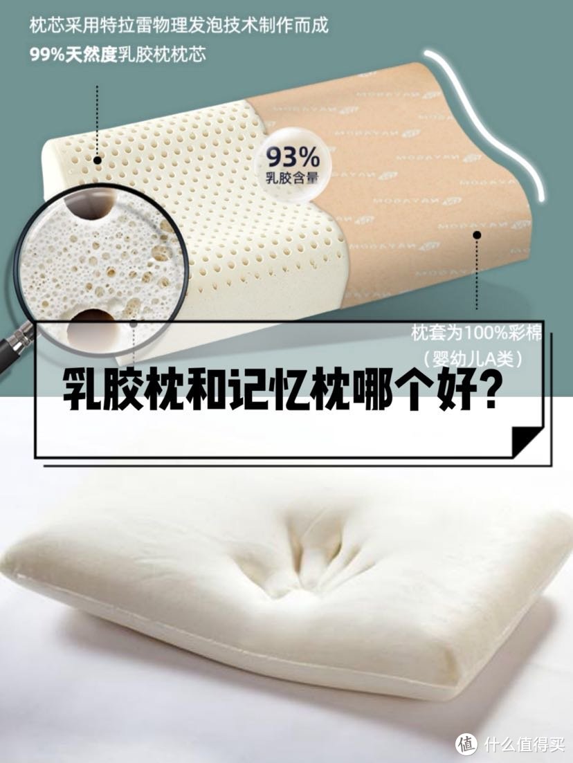 乳胶枕和记忆中哪个好？
