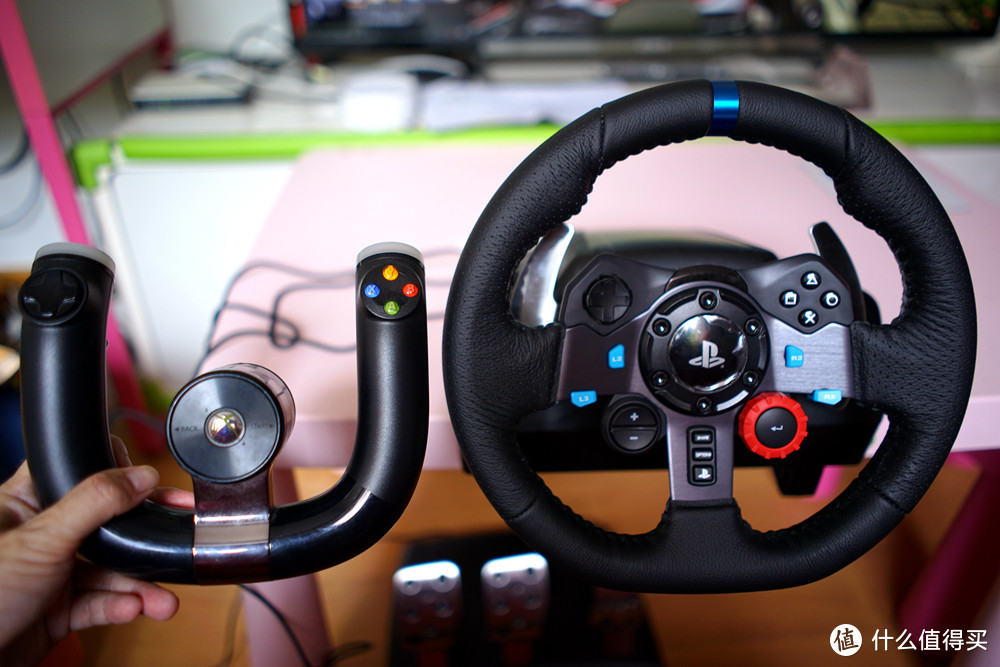 在家也能体验真实的赛车世界-G29游戏方向盘模拟器众测