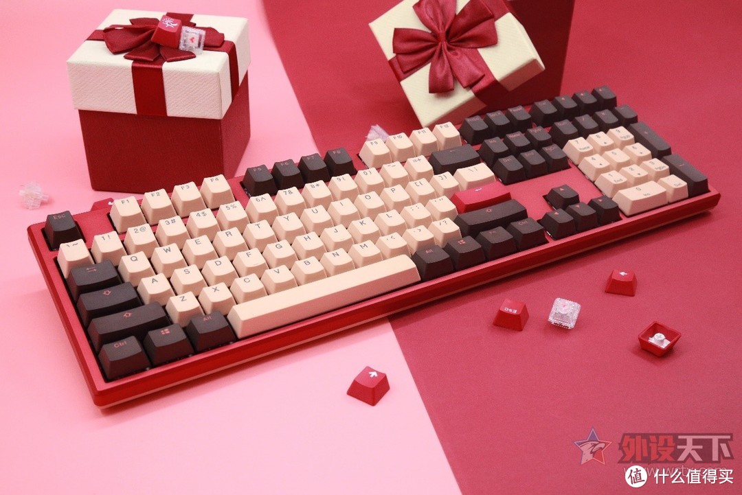 ducky x ttc | 吉利鸭zero9108蔷薇主题键盘搭载ttc爱心轴全球首发!