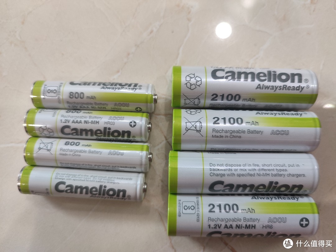 Camelion飞狮低自放镍氢充电电池套装评测