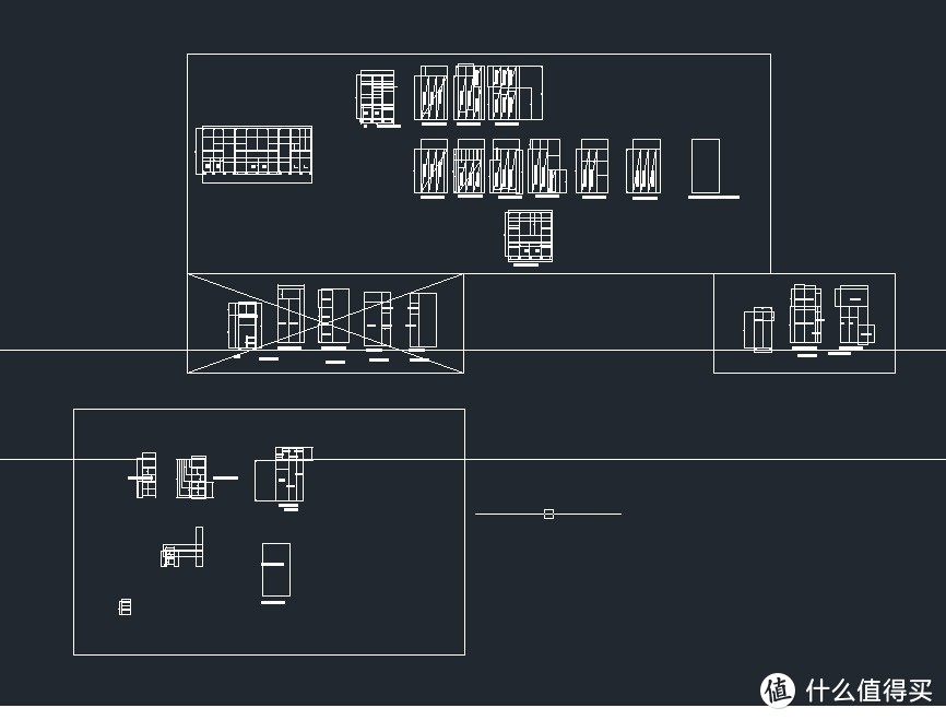 CAD拼板设计草图