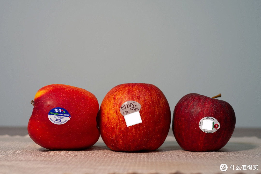 NZ Queen、Envy、Royal GALA三种苹果对比