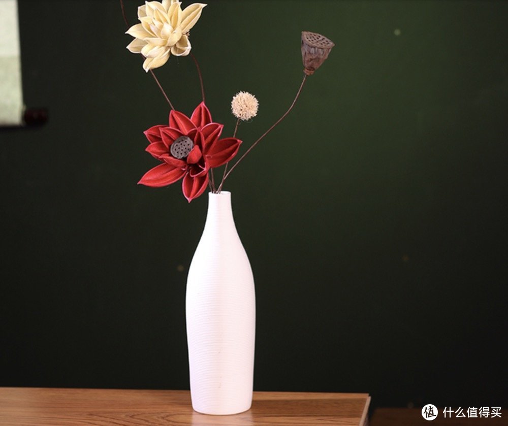 新中式花瓶干花束陶瓷玄关装饰摆件5
