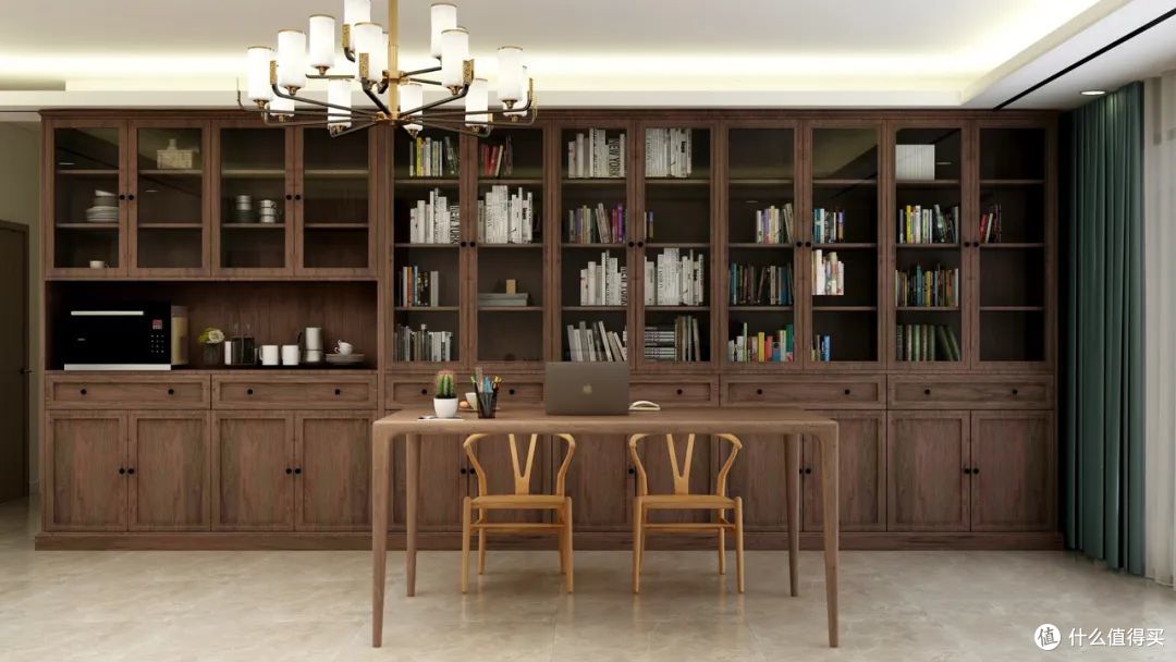 客厅书柜一墙到底家里有娃这样装太实用了