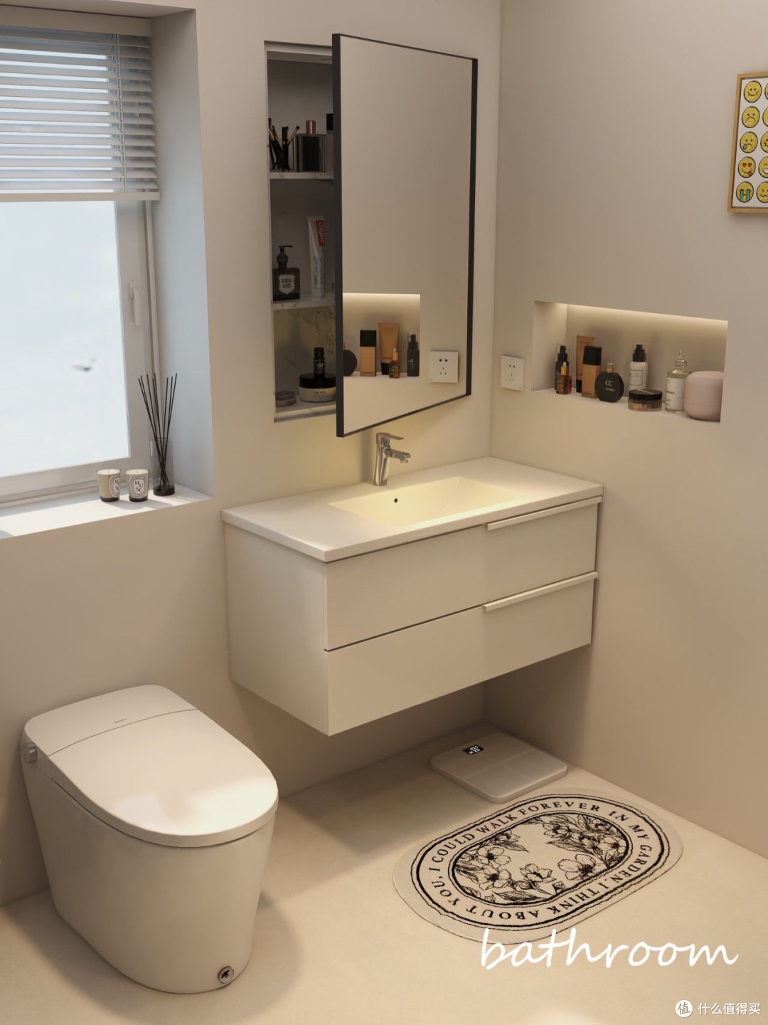 浴室装修设计 极简主义壁龛 浴室镜 藏私房钱 的好地方 装修主材 什么值得买